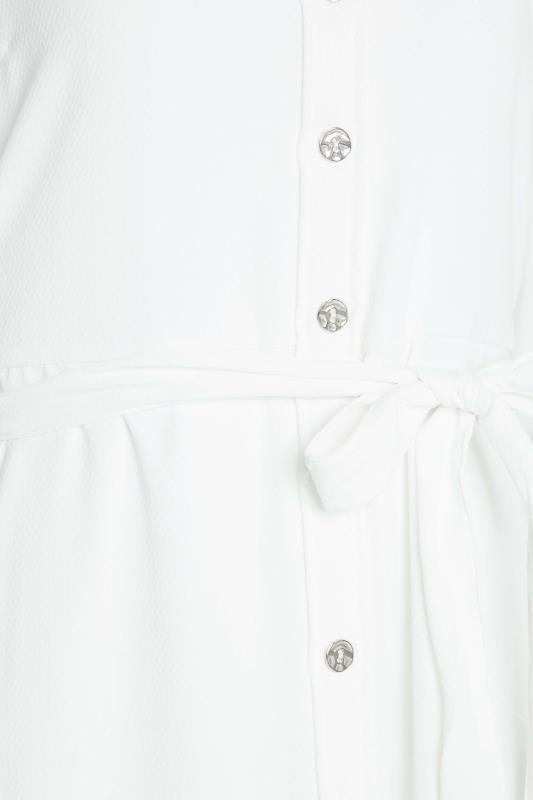 M&Co White Tie Waist Shirt Dress | M&Co 5