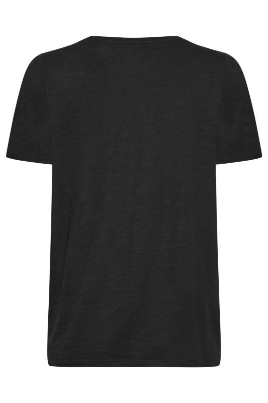 M&Co Black V-Neck Cotton T-Shirt | M&Co 6