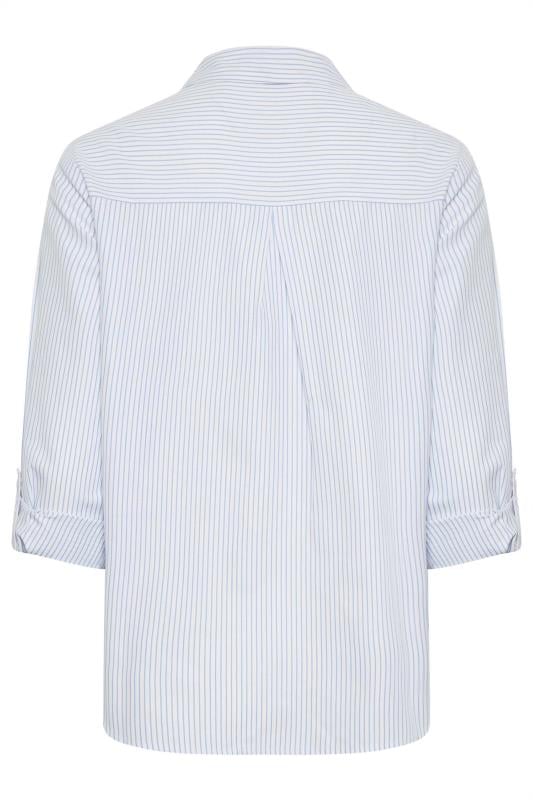 M&Co Blue & White Striped Shirt | M&Co 8