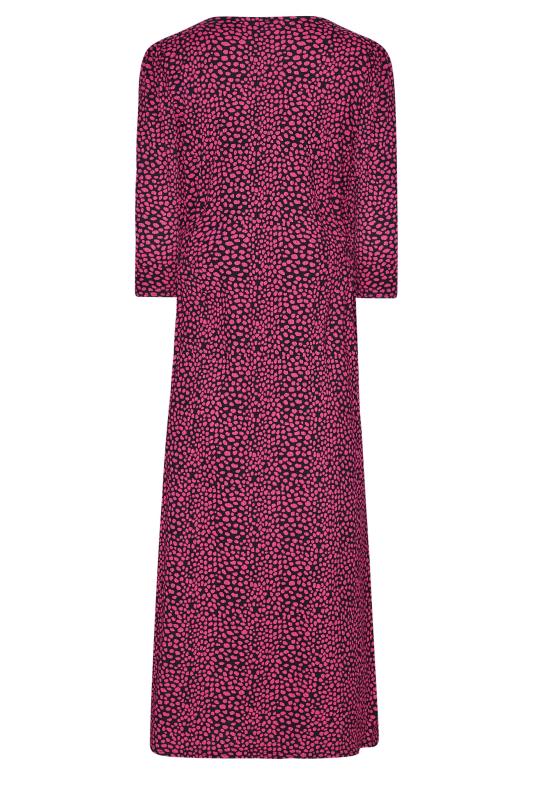 M&Co Pink Spot Print Button Through Midi Dress | M&Co 7