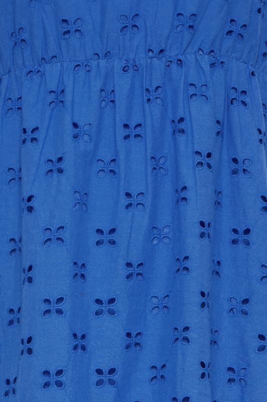 Petite Cobalt Blue Broderie Strap Maxi Dress | PixieGirl 6