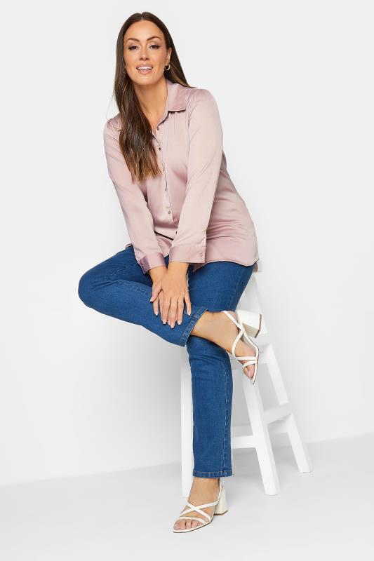 M&Co Pink Button Through Tunic Shirt | M&Co 2