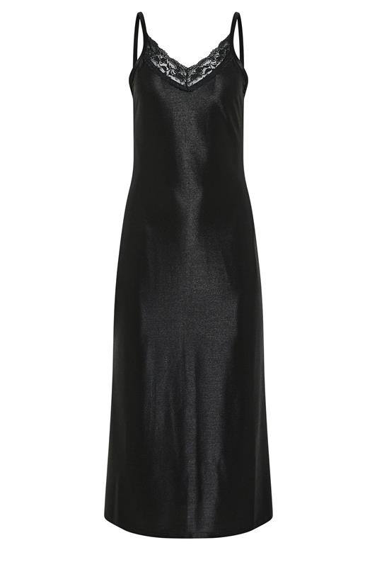 PixieGirl Petite Women's Black Lace Trim Maxi Dress | PixieGirl 6