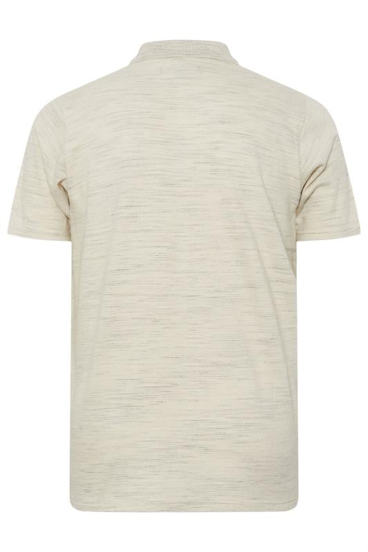 BadRhino Big & Tall Cream Marl Polo Shirt | BadRhino 8