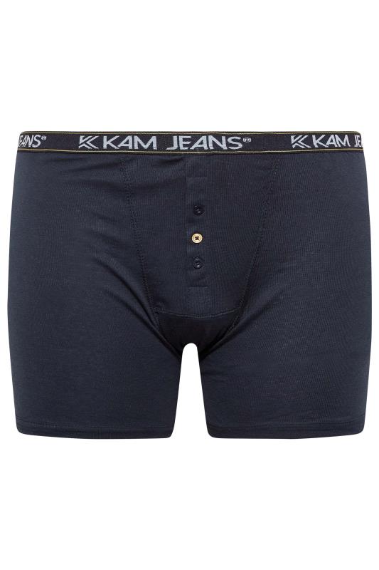 KAM 3 PACK Navy Blue & Grey Assorted Boxers | BadRhino 5