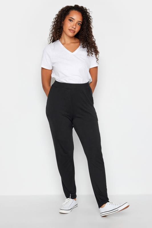 M&Co Black Soft Jersey Hareem Trousers