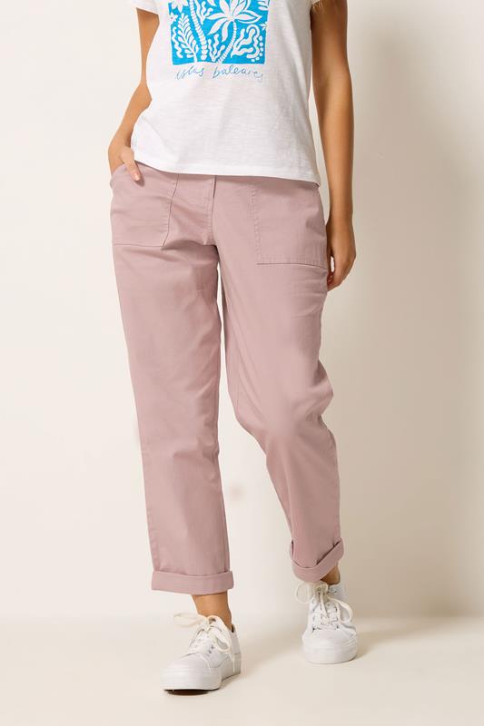  M&Co Pink Twill Carpenter Trousers