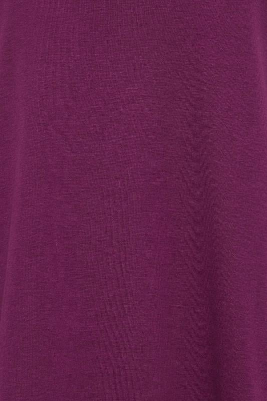 M&Co Purple Long Sleeve Cotton Blend Top | M&Co  5