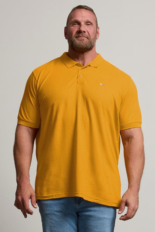  BadRhino Big & Tall Mustard Yellow Core Polo Shirt