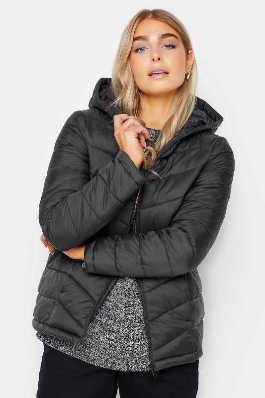Women's  M&Co Black Quilted Puffer Jacket