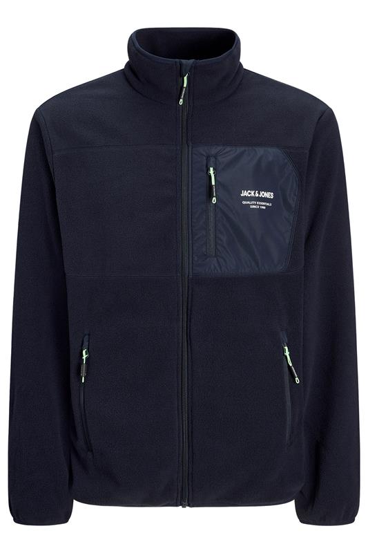JACK & JONES Big & Tall Navy Blue Fleece | BadRhino 1
