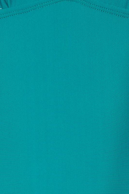LTS Tall Turquoise Green Scallop Seam Swimsuit | Long Tall Sally 7