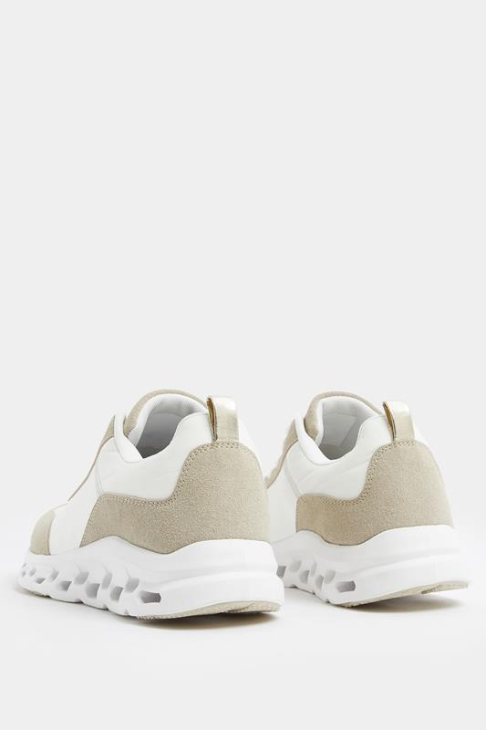 White Contrast Chunky Runner Trainers In Extra Wide EEE Fit | Yours Clothing 4