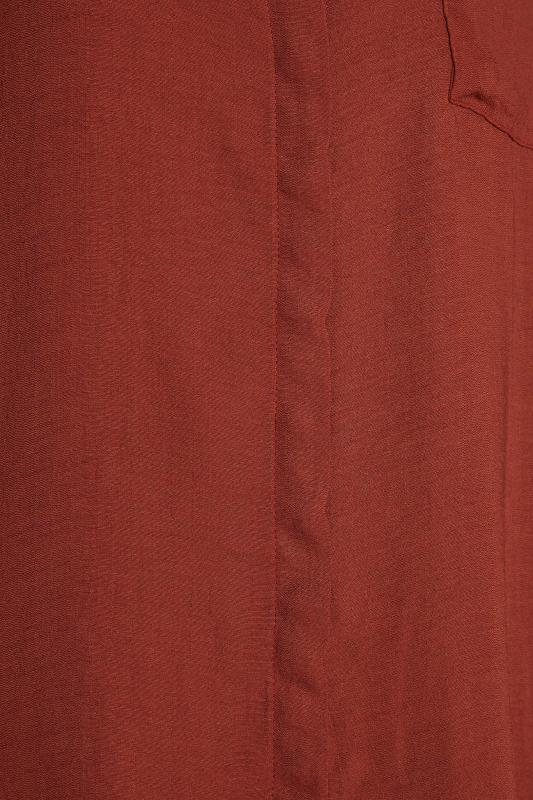 M&Co Burnt Orange Button Through Pocket Shirt | M&Co 5