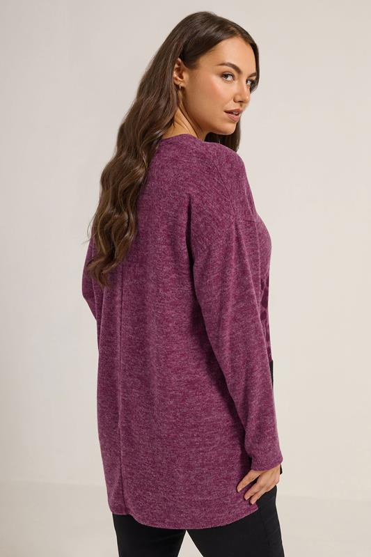 YOURS Plus Size Pink Animal Print Colourblock Top | Yours Clothing 2