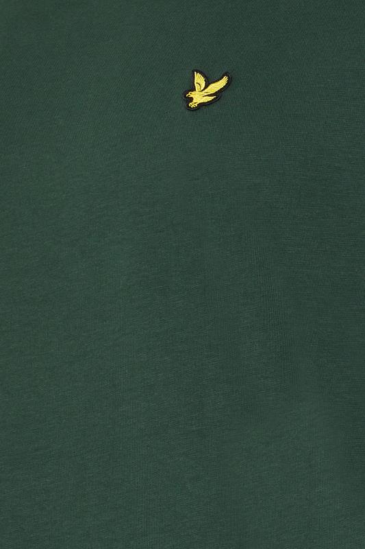 LYLE & SCOTT Big & Tall Teal Blue Plain T-Shirt | BadRhino 1