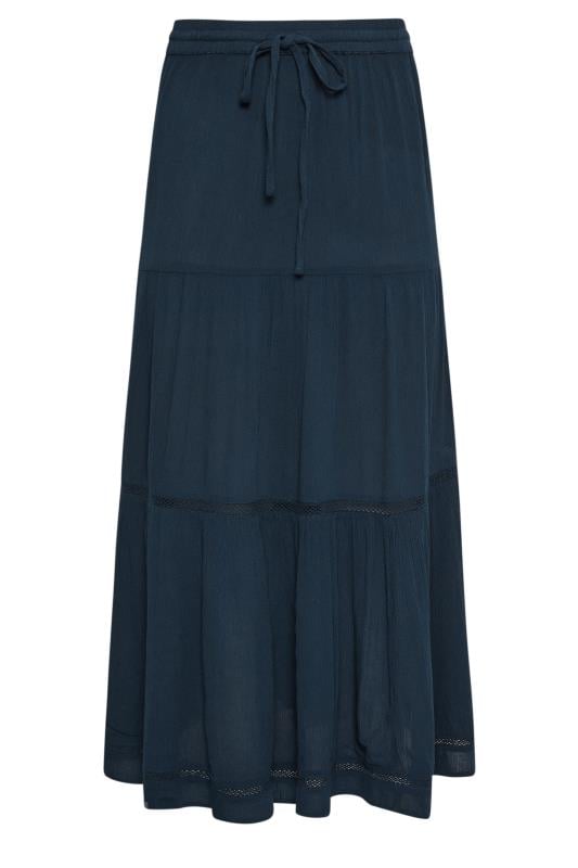 M&Co Petite Navy Blue Maxi Skirt | M&Co 4