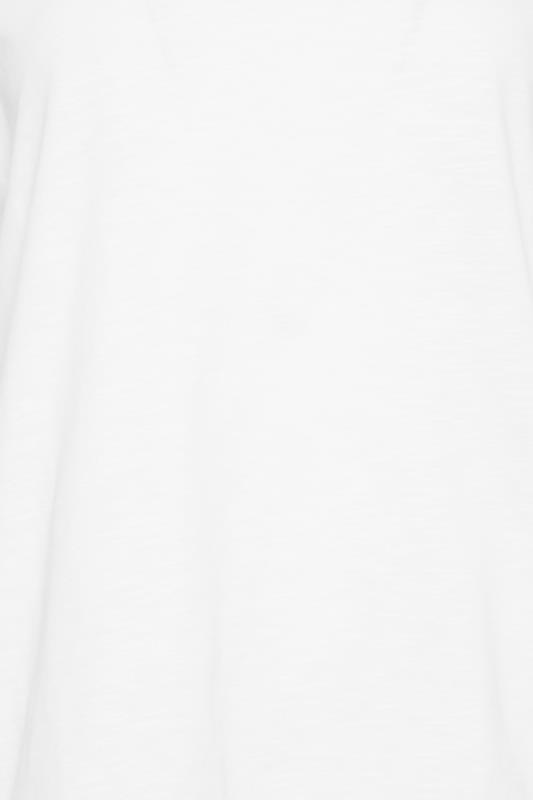M&Co White V-Neck Cotton T-Shirt | M&Co 7