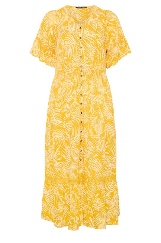 EVANS Plus Size Yellow Boho Print Maxi Dress | Evans 6