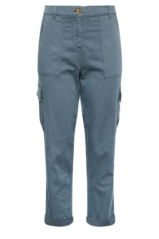 M&Co Airforce Blue Cargo Trousers | M&Co 6