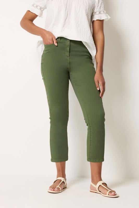  M&Co Green Ankle Grazer Jeans