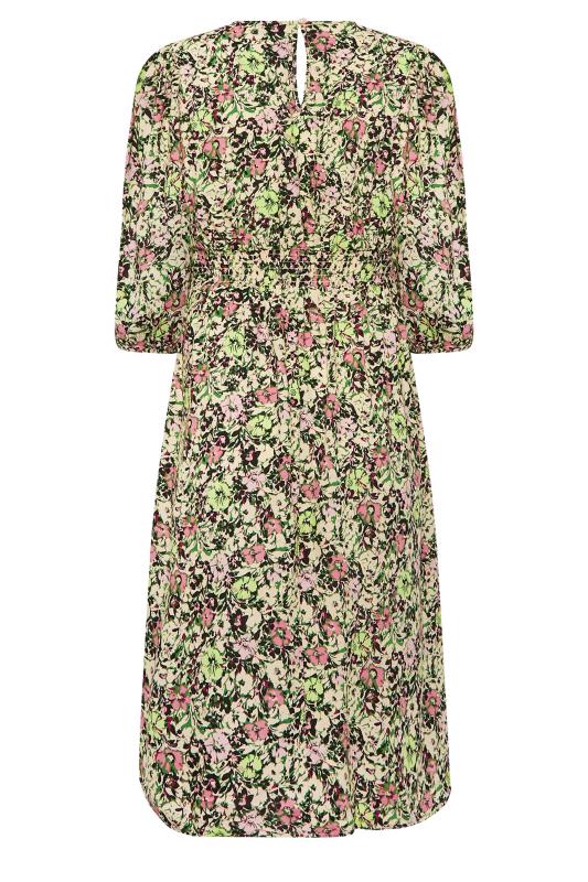 M&Co Green Floral Print Midi Dress | M&Co  8