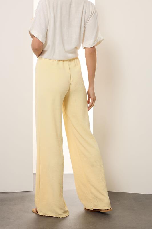 LTS Tall Buttermilk Yellow Wide Leg Trousers | Long Tall Sally 2
