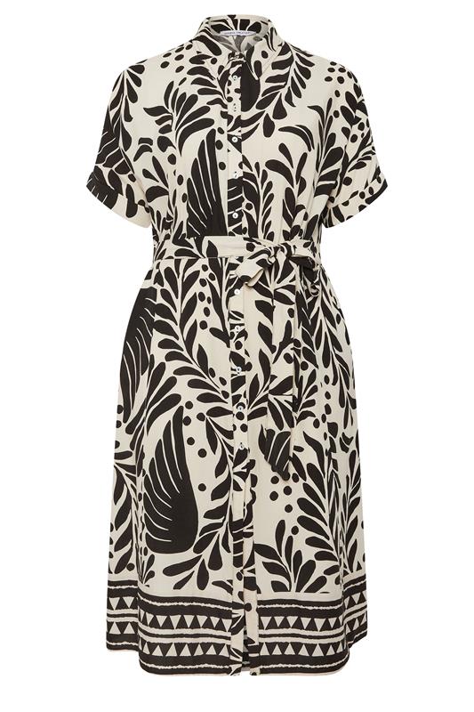 EVANS Plus Size Black Abstract Shirt Dress | Evans 6