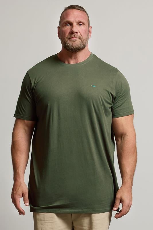 BadRhino Big & Tall Khaki Green Extra Long Core T-Shirt