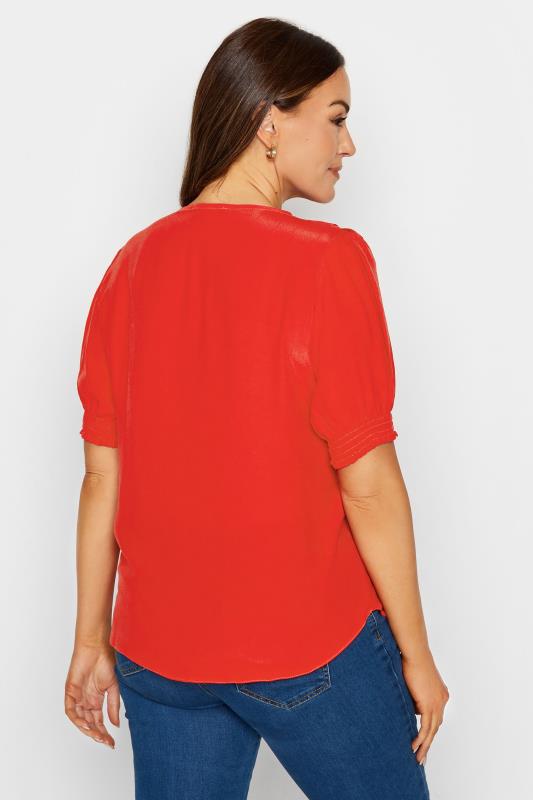 M&Co Red Frill Front Blouse | M&Co 3