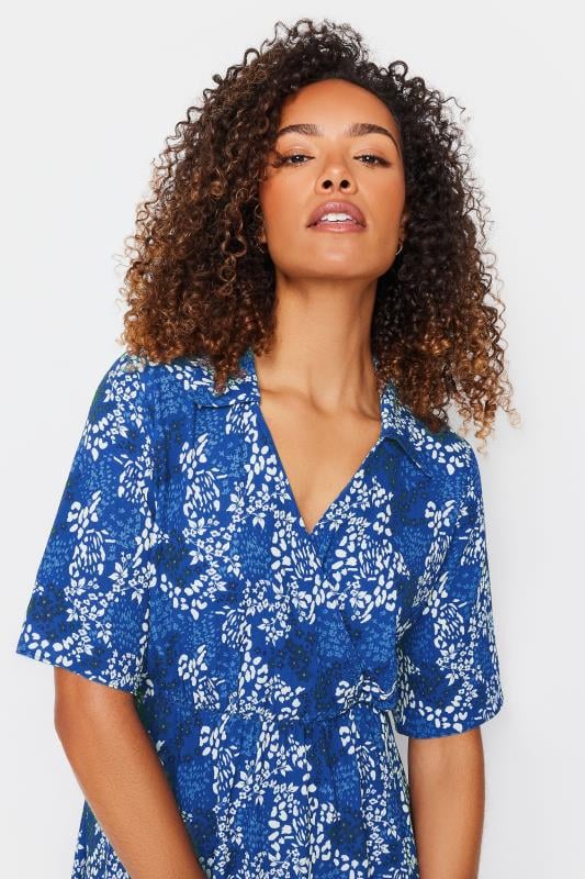 M&Co Blue Abstract Print Midaxi Dress | M&Co 4