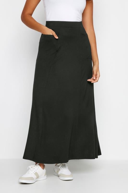 Women's  M&Co Black Pocket Maxi Skirt
