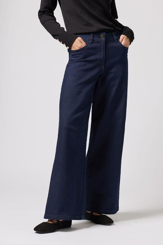 M&Co Indigo Blue Wide Leg Jeans | M&Co 2