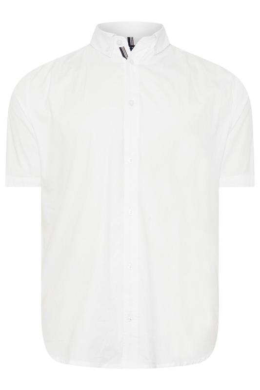 BadRhino Big & Tall 2 PACK White Short Sleeve Poplin Shirts | BadRhino 8