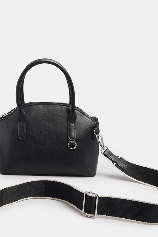Black Contrast Strap Cross Body Bag | Yours Clothing 2