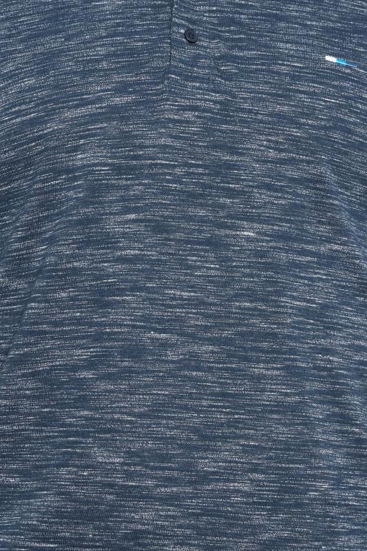 BadRhino Big & Tall Navy Blue Marl Polo Shirt | BadRhino 6