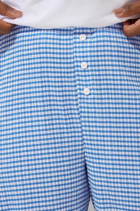 LIMITED COLLECTION Plus Size Gingham Button Front Trousers | Yours Clothing 4