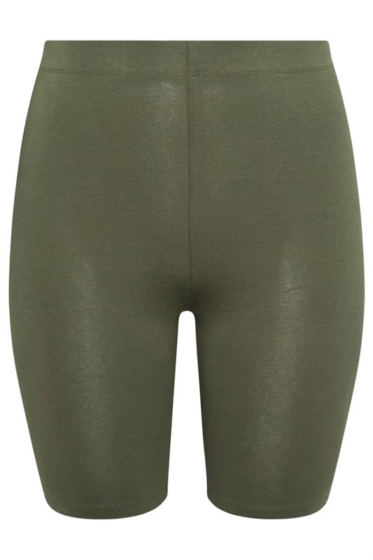 YOURS Plus Size Khaki Green Shorts | Yours Clothing 5