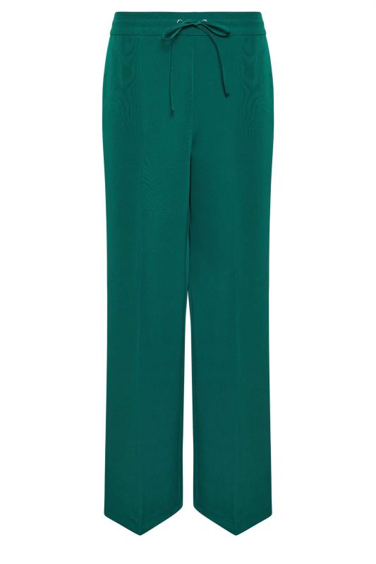 M&Co Teal Green Crepe Wide Leg Tousers | M&Co 5