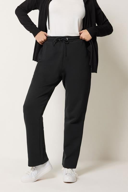  M&Co Black Straight Leg Joggers