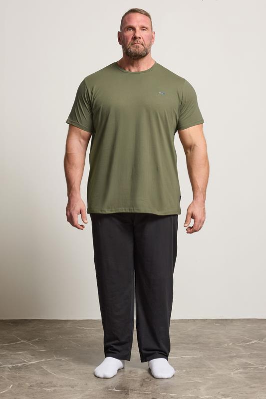 BadRhino Big & Tall Olive Green Lounge Trouser & T-Shirt Set