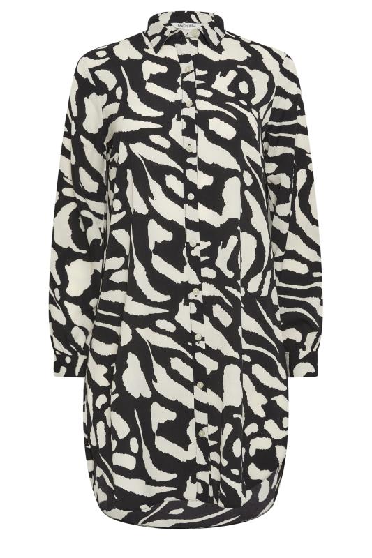 M&Co Black Abstract Print Shirt Dress | M&Co 5