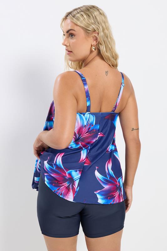 YOURS Plus Size Navy Blue Swim Shorts | Yours Clothing 4