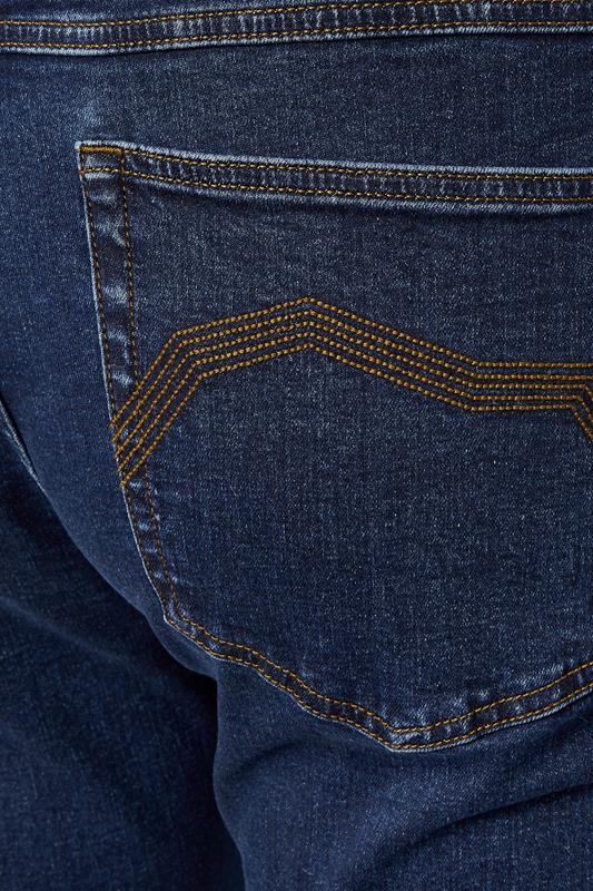 BadRhino Big & Tall Indigo Blue Tapered Fit Stretch Jeans | BadRhino 6