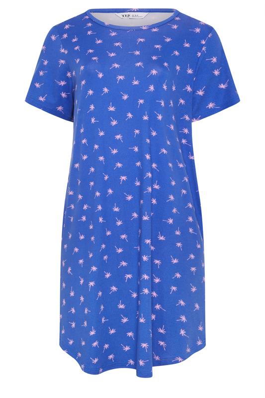 YOURSET 2 PACK Plus Size Pink Soft Touch Palm Tree Nightdresses | Yours Clothing 10