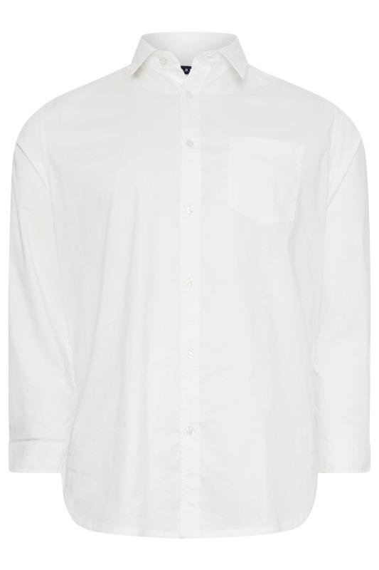 BadRhino Big & Tall White Stretch Long Sleeve Shirt | BadRhino 2