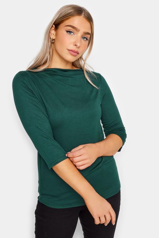 M&Co Green Pleat Neck Top | M&Co 4