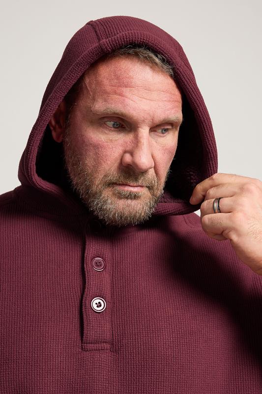 BadRhino Big & Tall Burgundy Borg Lined Fleece | BadRhino 4