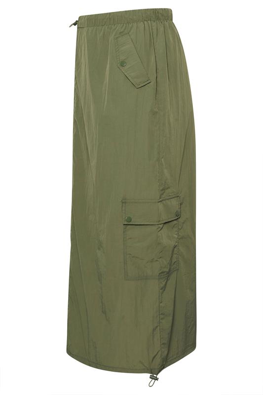 LIMITED COLLECTION Plus Size Khaki Green Cargo Maxi Skirt | Yours Clothing 6