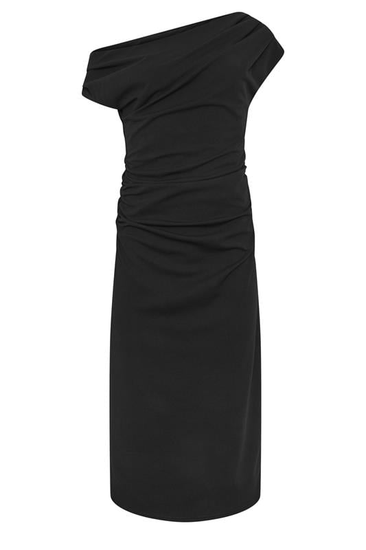 STAR Black Draped Midi Dress | StarByJM 5